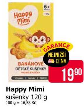 Happy Mimi sušenky 120 g