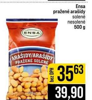 Ensa pražené arašídy solené nesolené 500 g