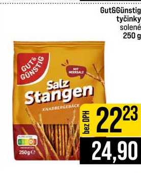 Gut&Günstig tyčinky solené 250 g 