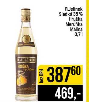 R.Jelínek Sladká 35% Hruška Meruňka Malina 0,7l