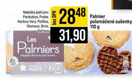 Palmier polomáčené sušenky 110 g