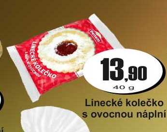 Linecké kolečko s ovocnou náplní 40 g