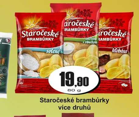 Staročeské brambůrky více druhů 80 g