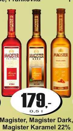 Magister, Magister Dark, Magister Karamel 22% 0,5 L