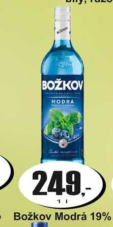Božkov Modrá 19% 1 L