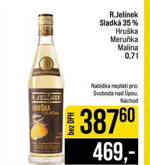 R.Jelínek Sladká 35% Hruška Meruňka Malina 0,7l