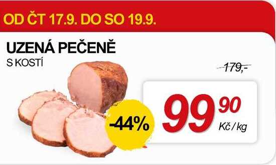 UZENÁ PEČENĚ S KOSTÍ, 1 kg