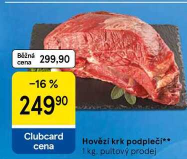 Hovězí krk podplečí, 1 kg