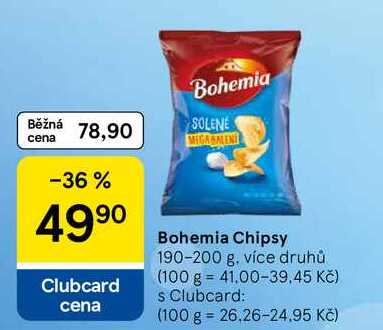 Bohemia Chipsy, 190-200 g
