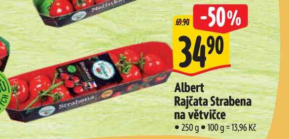 Albert Rajčata Strabena na větvičce 250 g