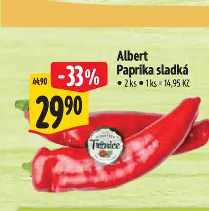Albert Paprika sladká 2 ks