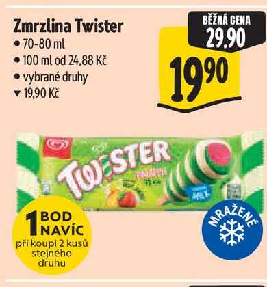 Zmrzlina Twister 70-80 ml