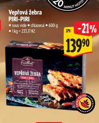 Vepřová žebra PIRI-PIRI 600 g