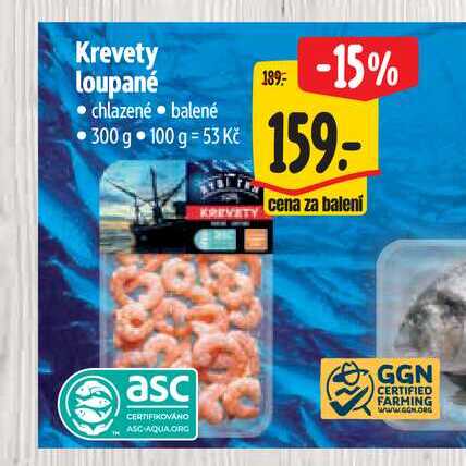 Krevety loupané 300 g