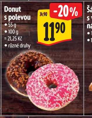 Donut s polevou 55 g 