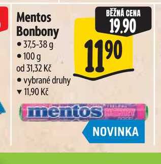 Mentos Bonbony 37,5-38 g