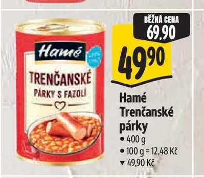 Hamé Trenčanské párky 400 g