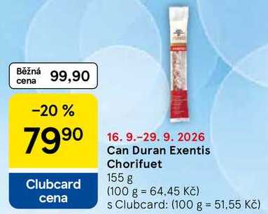 Can Duran Exentis Chorifuet, 155 g