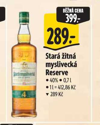 Stará žitná myslivecká Reserve 40% 0,71