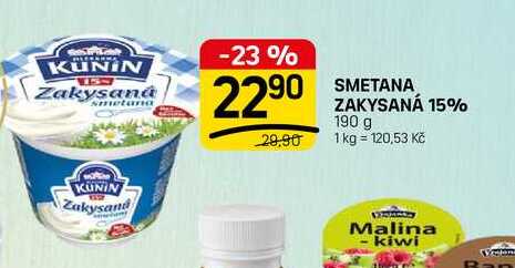 SMETANA ZAKYSANÁ 15% 190 g