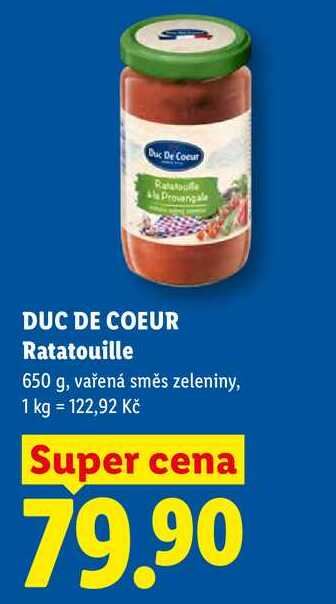 DUC DE COEUR Ratatouille, 650 g