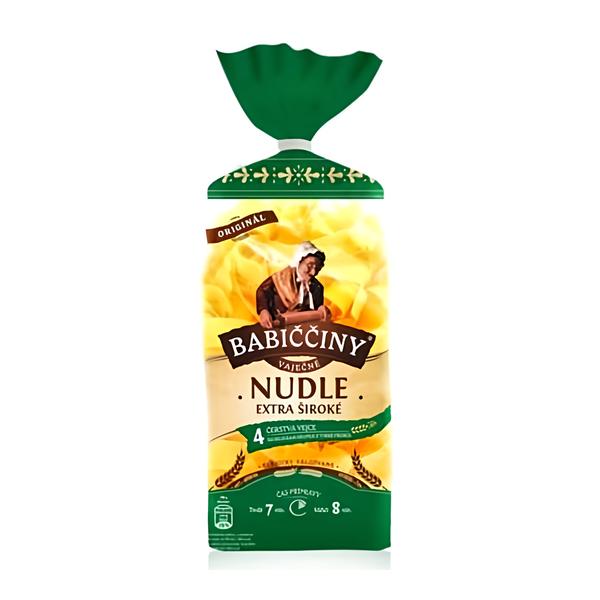 Babiččiny nudle válcované - extra široké nudle
