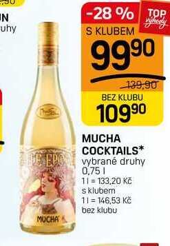 MUCHA COCKTAILS* EPO vybrané druhy 0,75l