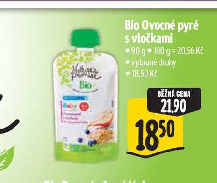  Bio Ovocné pyré s vločkami 90 g 
