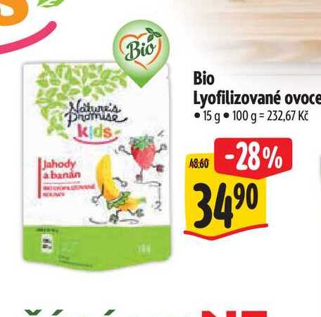   Bio Lyofilizované ovoce 15 g 
