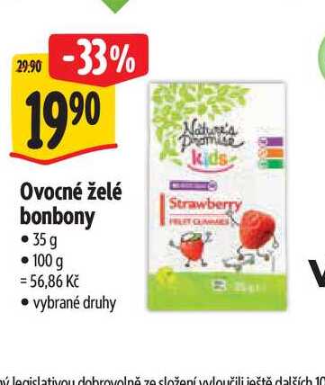   Ovocné želé bonbony 35 g  