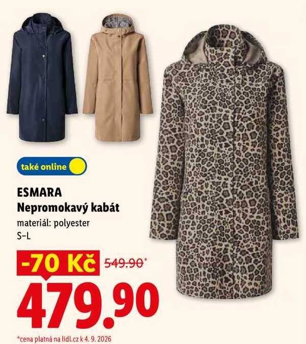 ESMARA Nepromokavý kabát