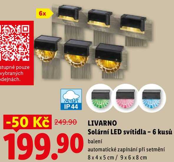 LIVARNO Solární LED svítidla - 6 kusů 