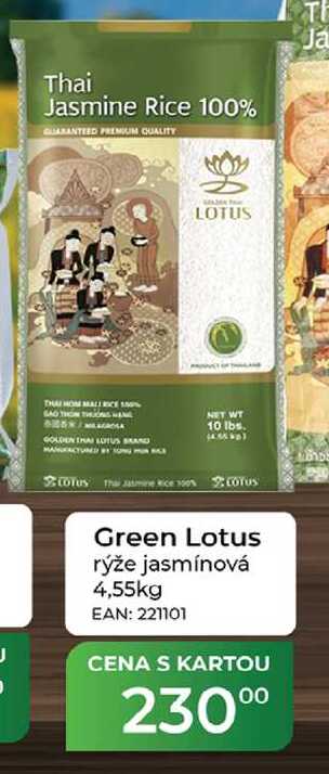 Green Lotus rýže jasmínová 4,55kg