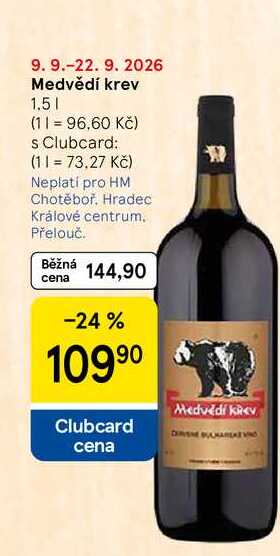 Medvědí krev, 1.5 l