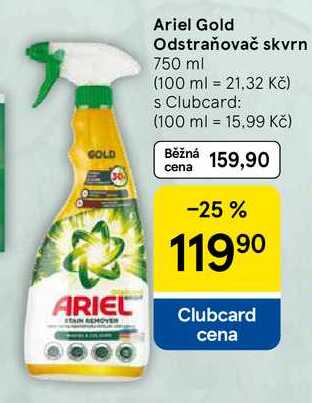 Ariel Gold Odstraňovač skvrn, 750 ml 