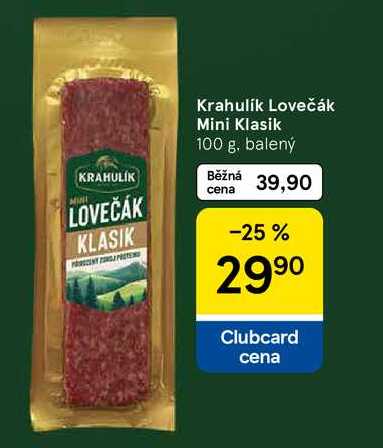 Krahulik Lovečák Mini Klasik, 100 g, balený