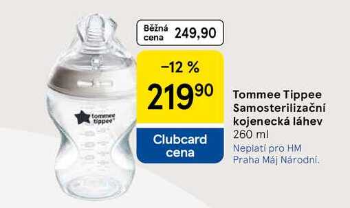Tommee Tippee Samosterilizační kojenecká láhev, 260 ml 
