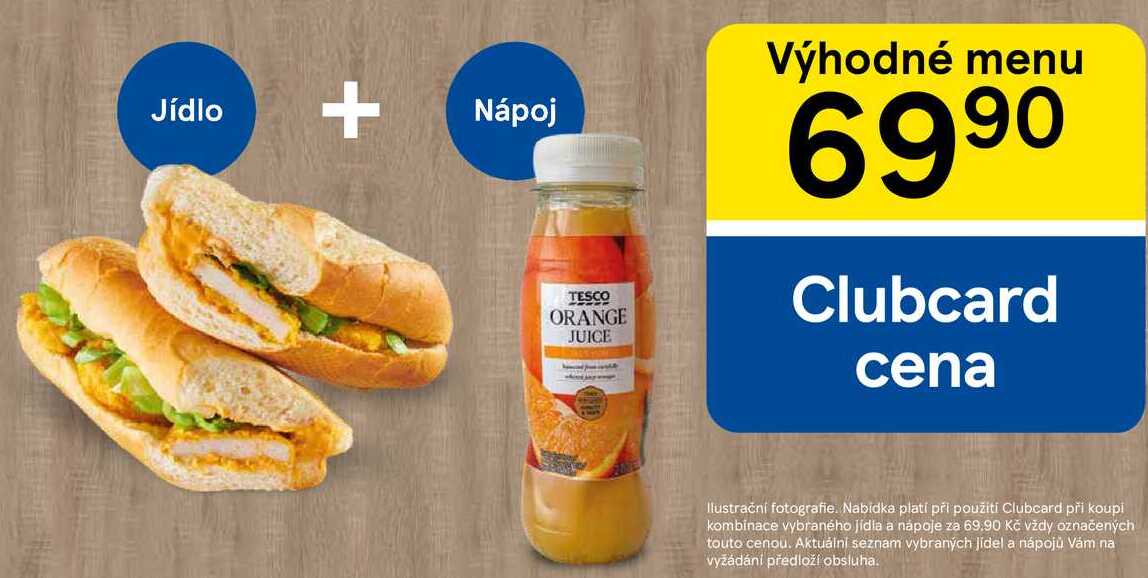 Výhodné menu jídlo + nápoj