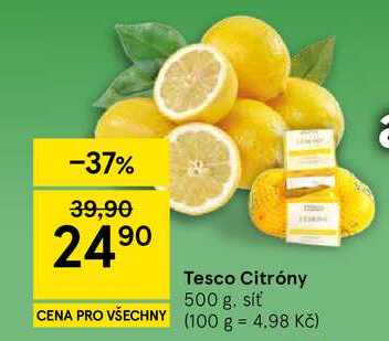 Tesco Citróny, 500 g. síť
