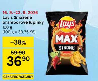 Lay's Smažené bramborové lupínky, 120 g