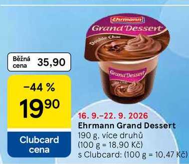 Ehrmann Grand Dessert, 190 g