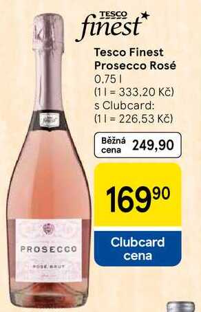 Tesco Finest Prosecco Rosé, 0,75 l