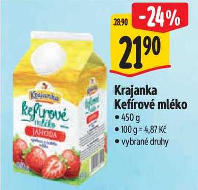 Krajanka Kefírové mléko, 450 g