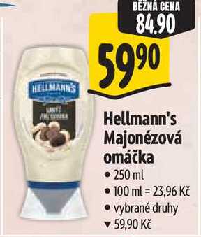 Hellmann's Majonézová omáčka, 250 ml