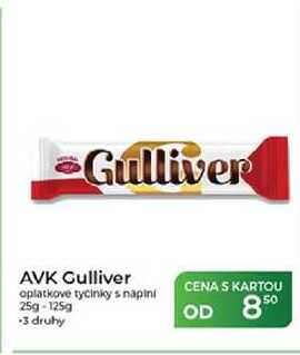 AVK Gulliver oplatkové tyčinky s náplní 25g-125g