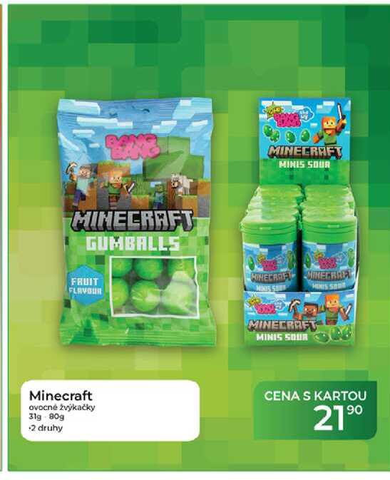 Minecraft ovocně žvýkačky 31g 80g