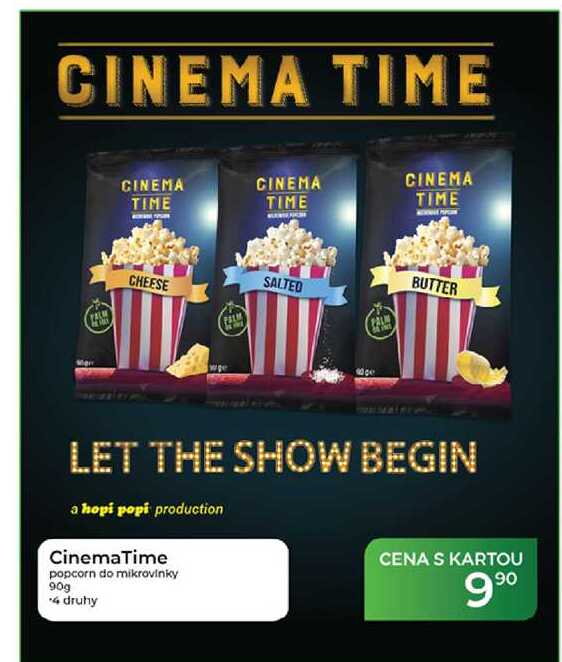 CinemaTime popcorn do mikrovinky 90g
