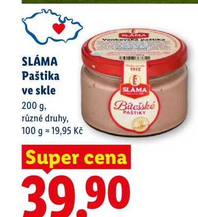 SLÁMA Paštika ve skle, 200 g