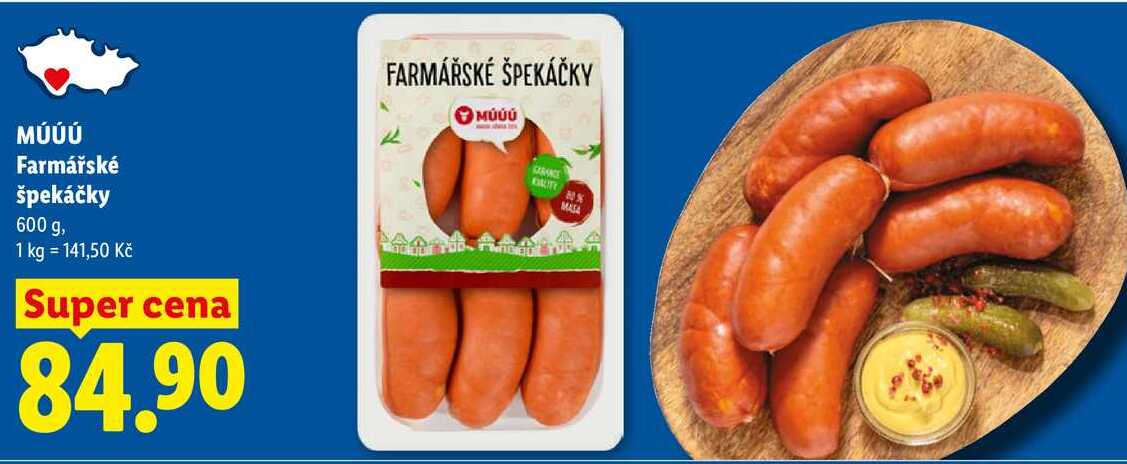 MÚÚÚ Farmářské špekáčky, 600 g