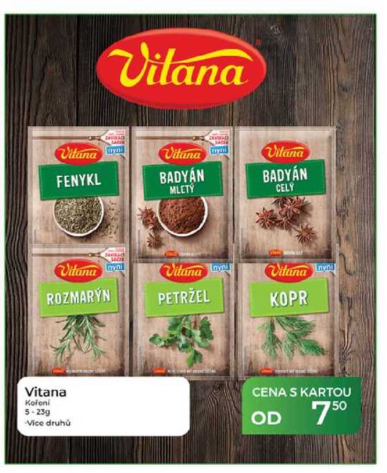 Vitana Koření 5-23 g